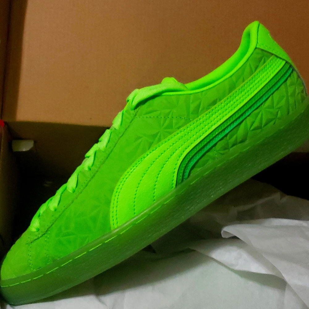 Puma Suede Triplex Mono glare Flash Irish green